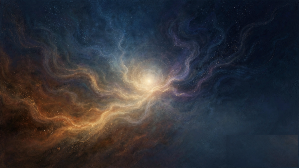 Abstract editorial artwork for Hexagram 13