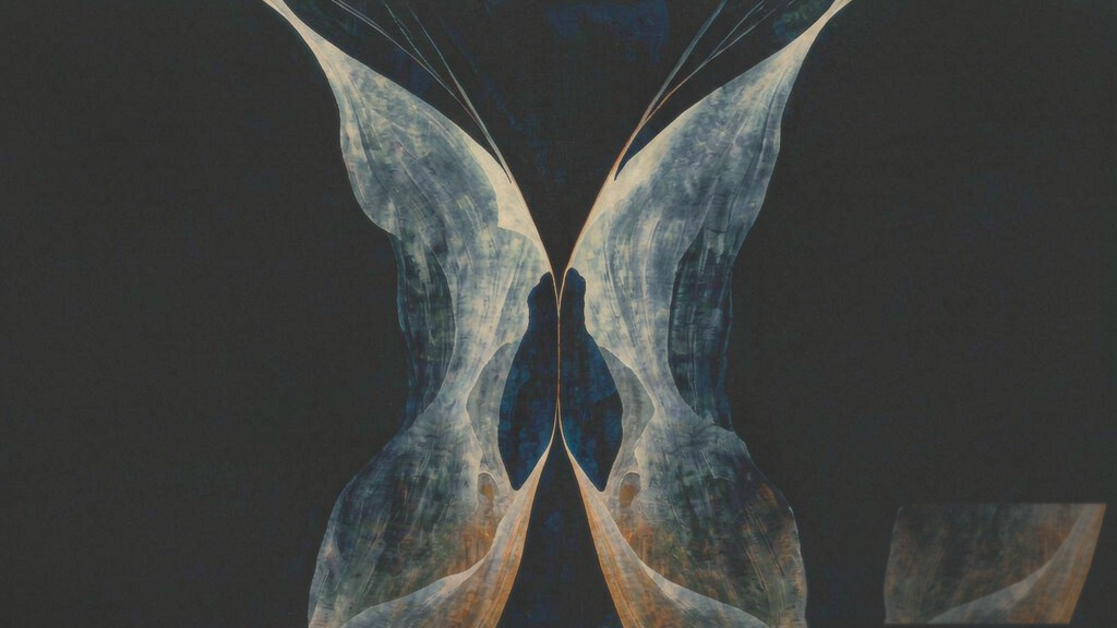 Abstract editorial artwork for Hexagram 64